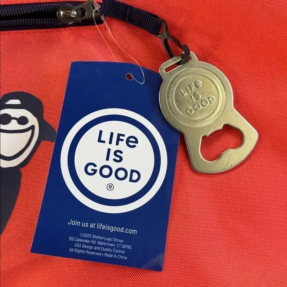 Life Is Good 36 Can Deluxe Insulated Tote Cooler Bag NWT